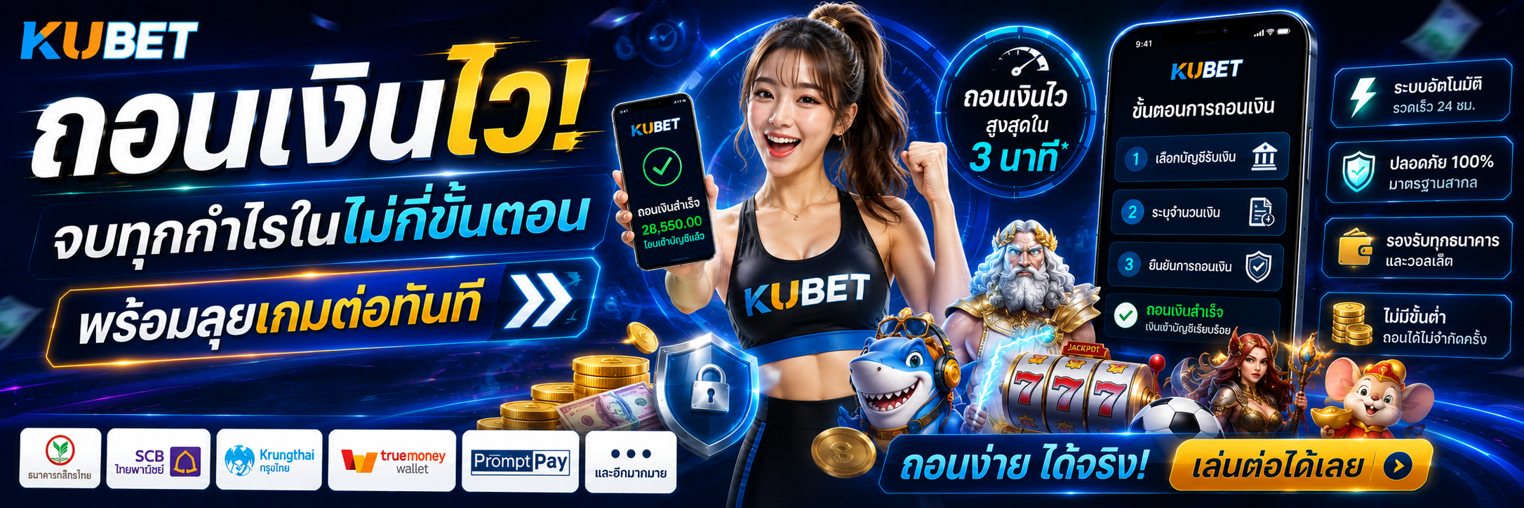 KUBET ถอนเงินไว! จบทุกกำไรในไม่กี่ขั้นตอน พร้อมลุยเกมต่อทันที KUBET ถอนเงินไว! จบทุกกำไรในไม่กี่ขั้นตอน พร้อมลุยเกมต่อทันที